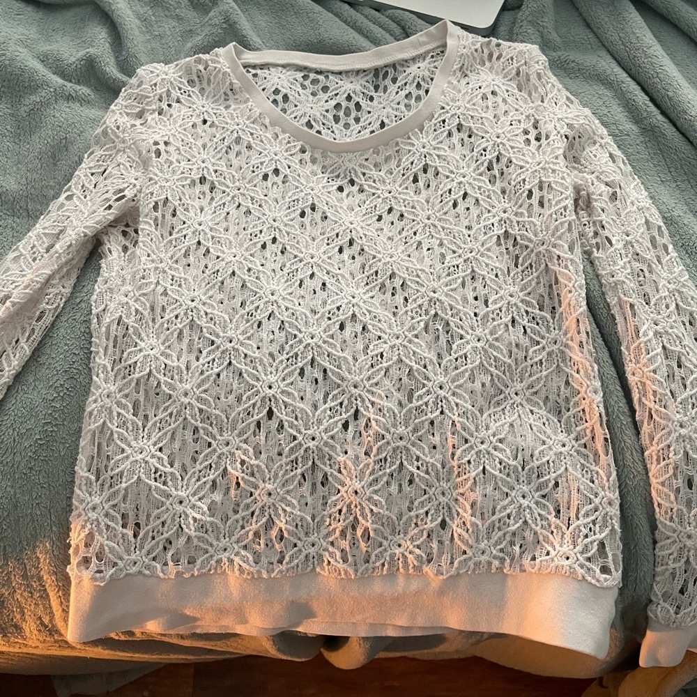 See-Through Cute Flower Shirt